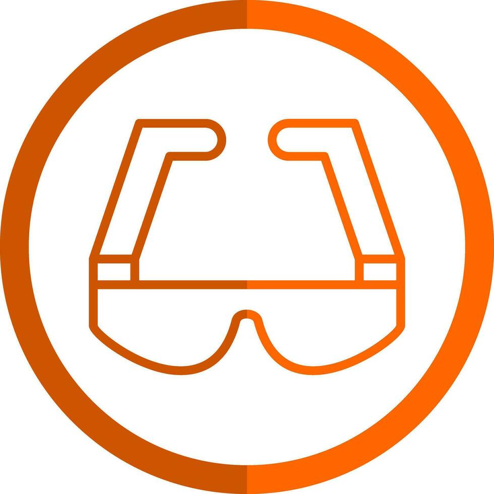 Safety Glasses  Vector Icon Design