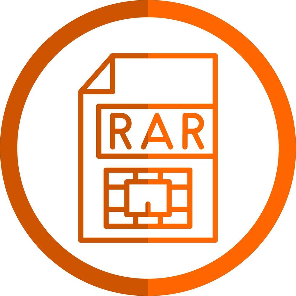 Rar  Vector Icon Design