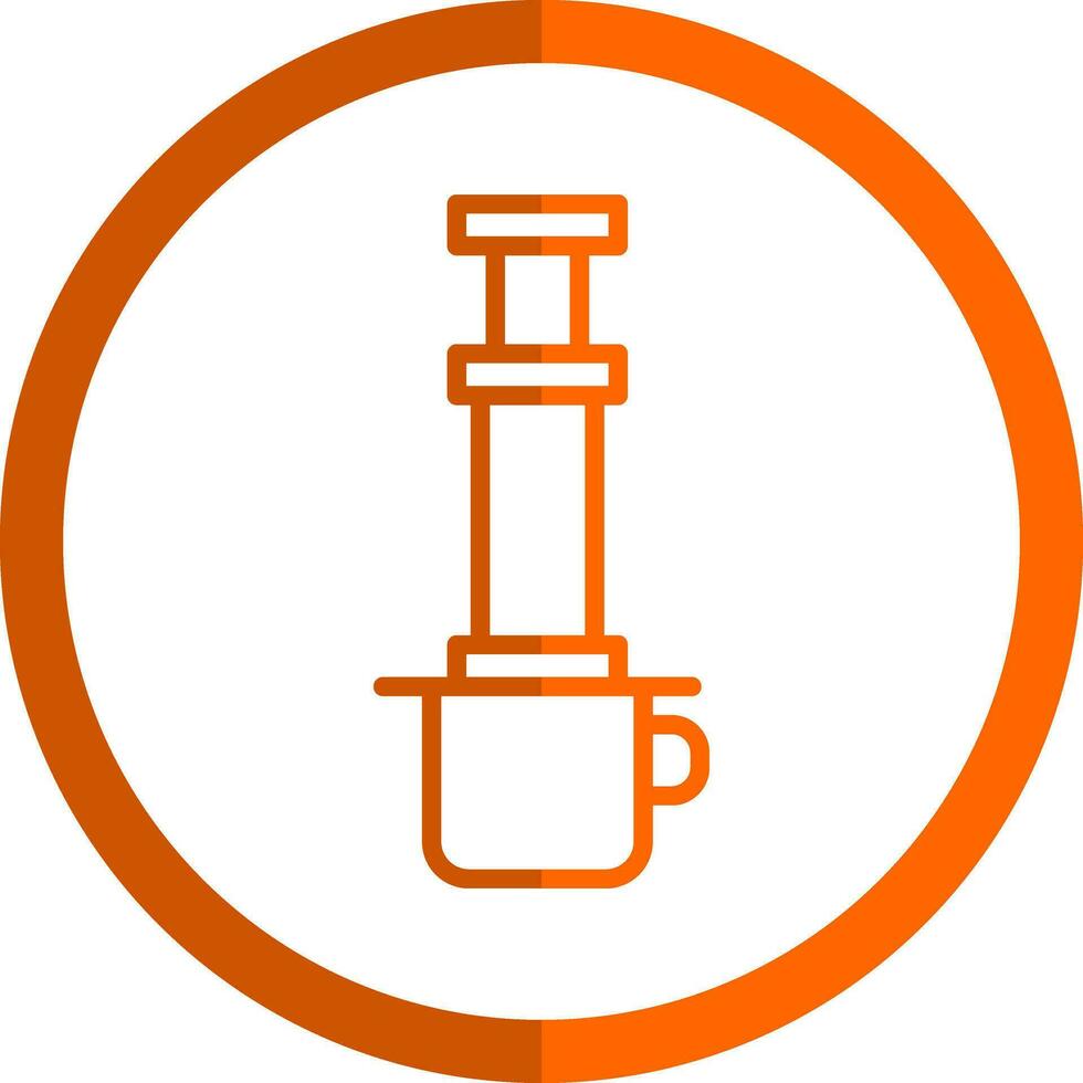 Aeropress Vector Icon Design