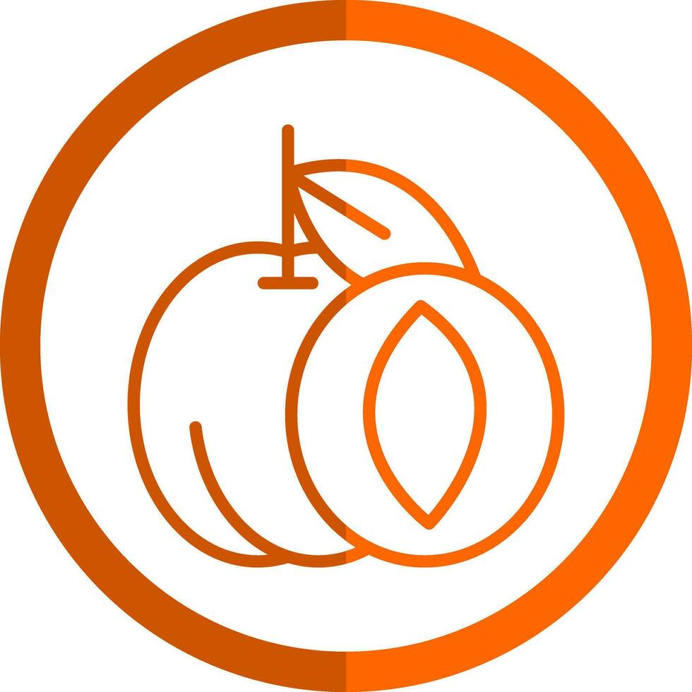Apricot Vector Icon Design