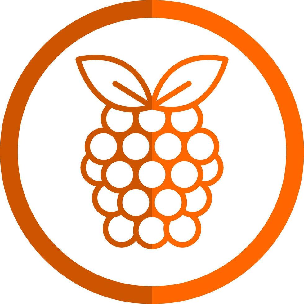Raspberry Vector Icon Design