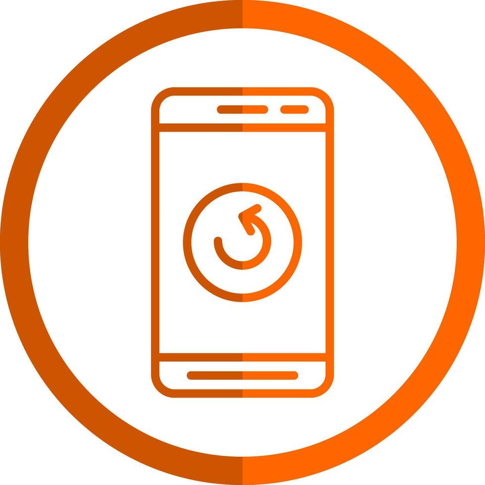 Mobile Refresh  Vector Icon Design