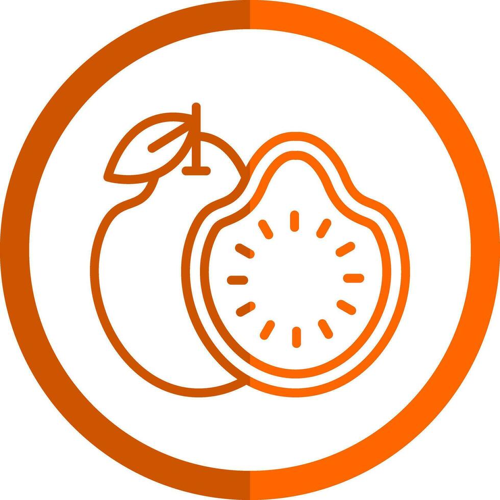 guayaba vector icono diseño