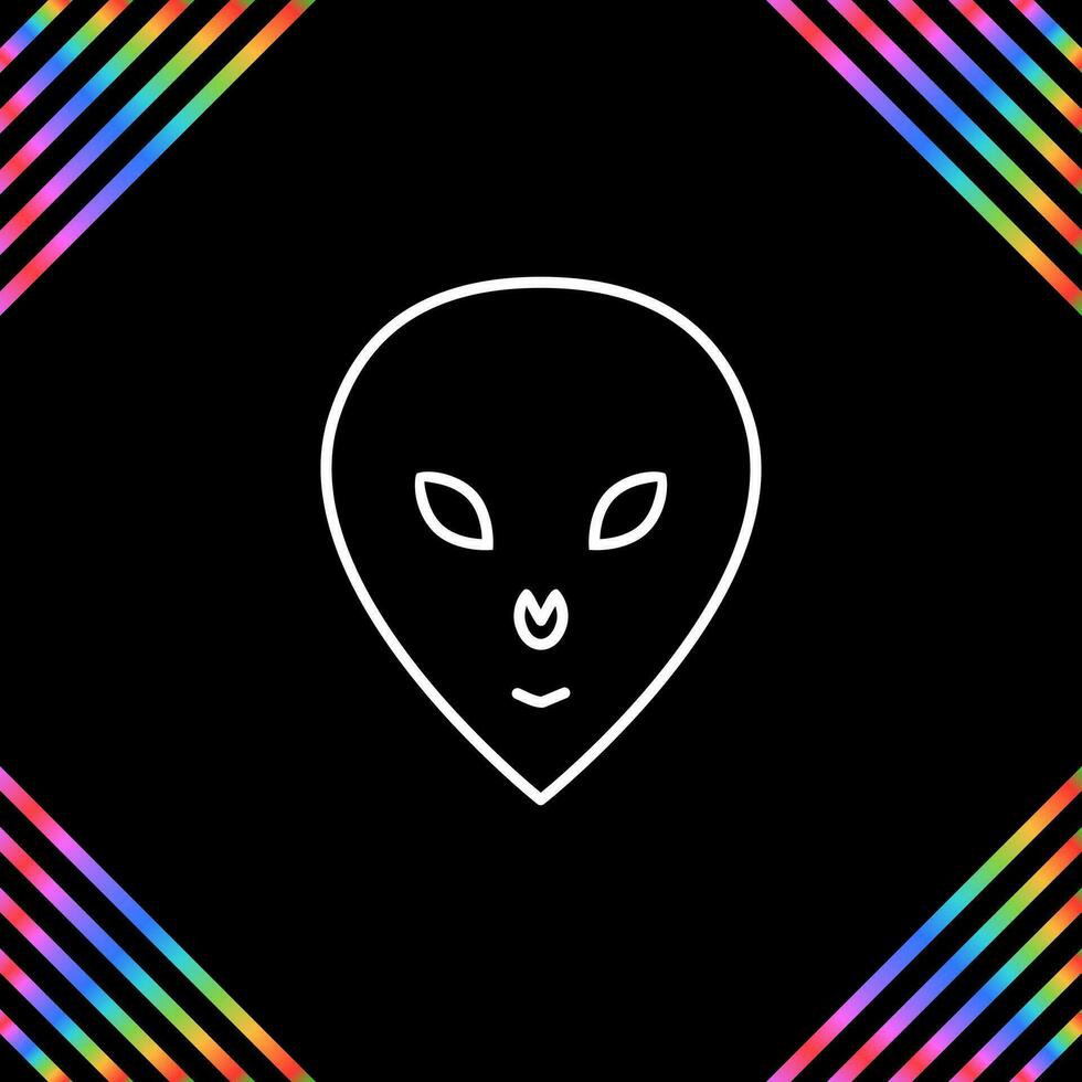 Alien Face Vector Icon