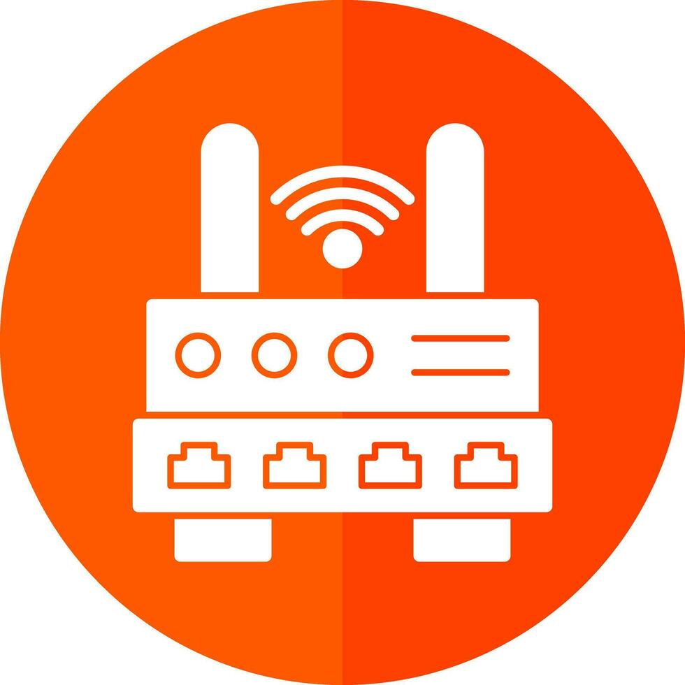 Wifi Router  Vector Icon Design