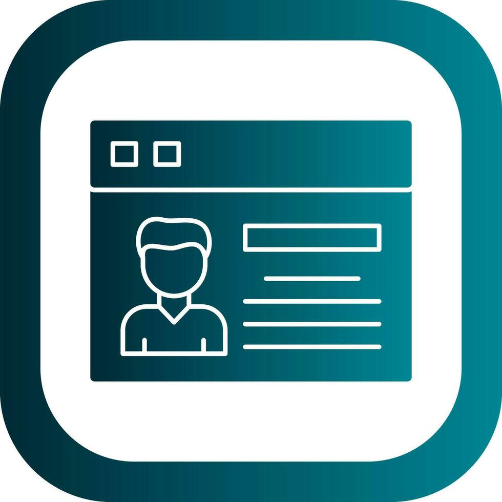Profile Vector Icon Design