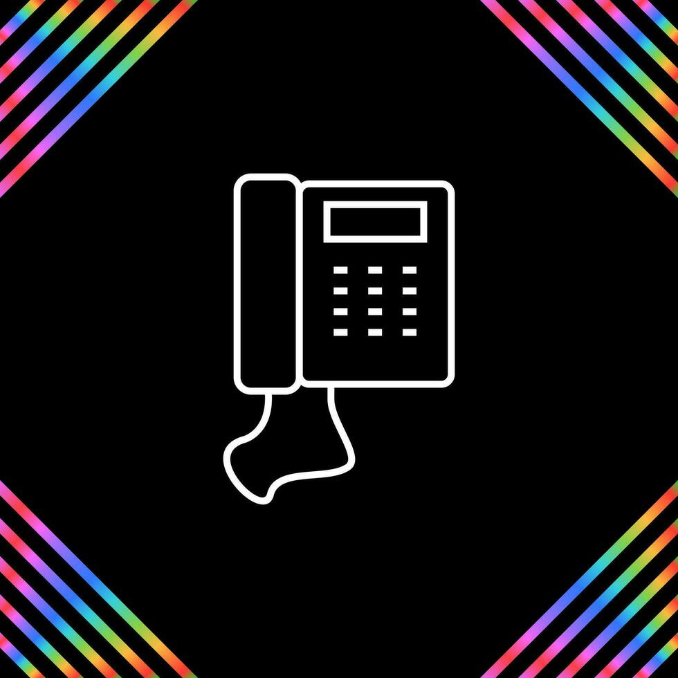 Telephone Set Vector Icon