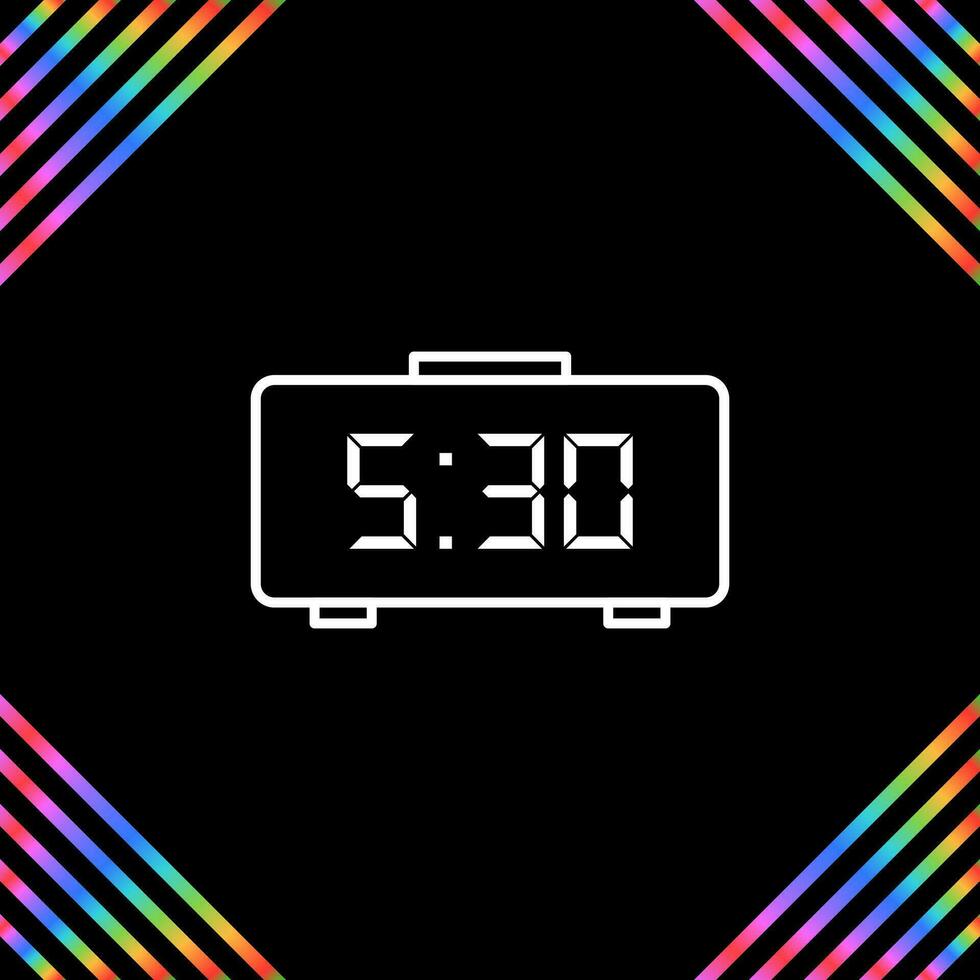 Digital Clock Vector Icon