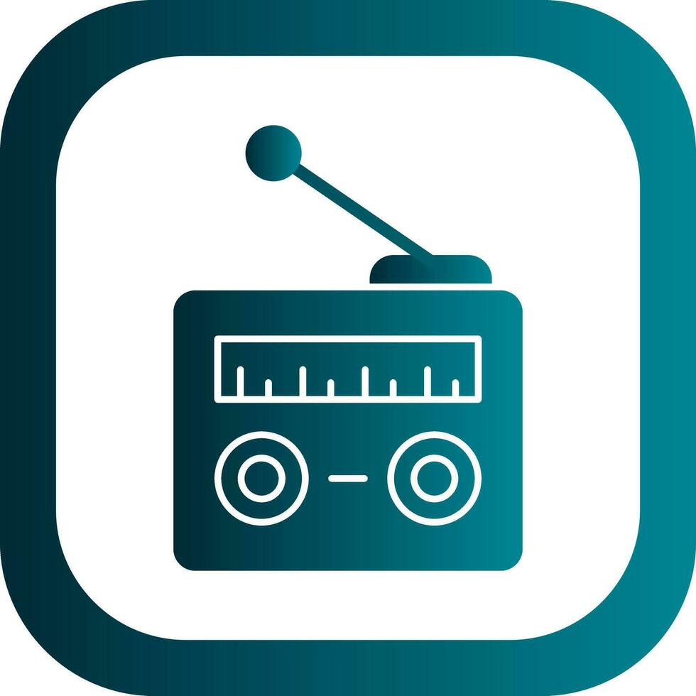 radio vector icono diseño