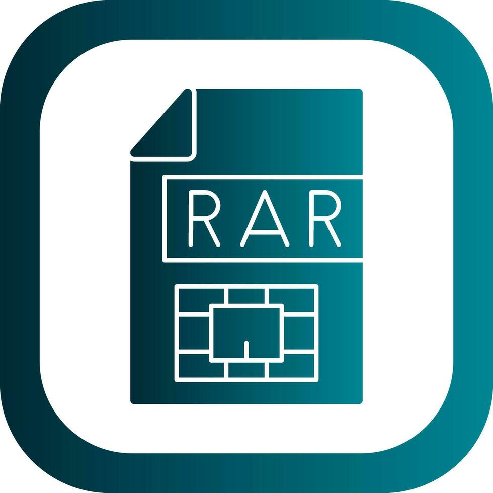 Rar  Vector Icon Design