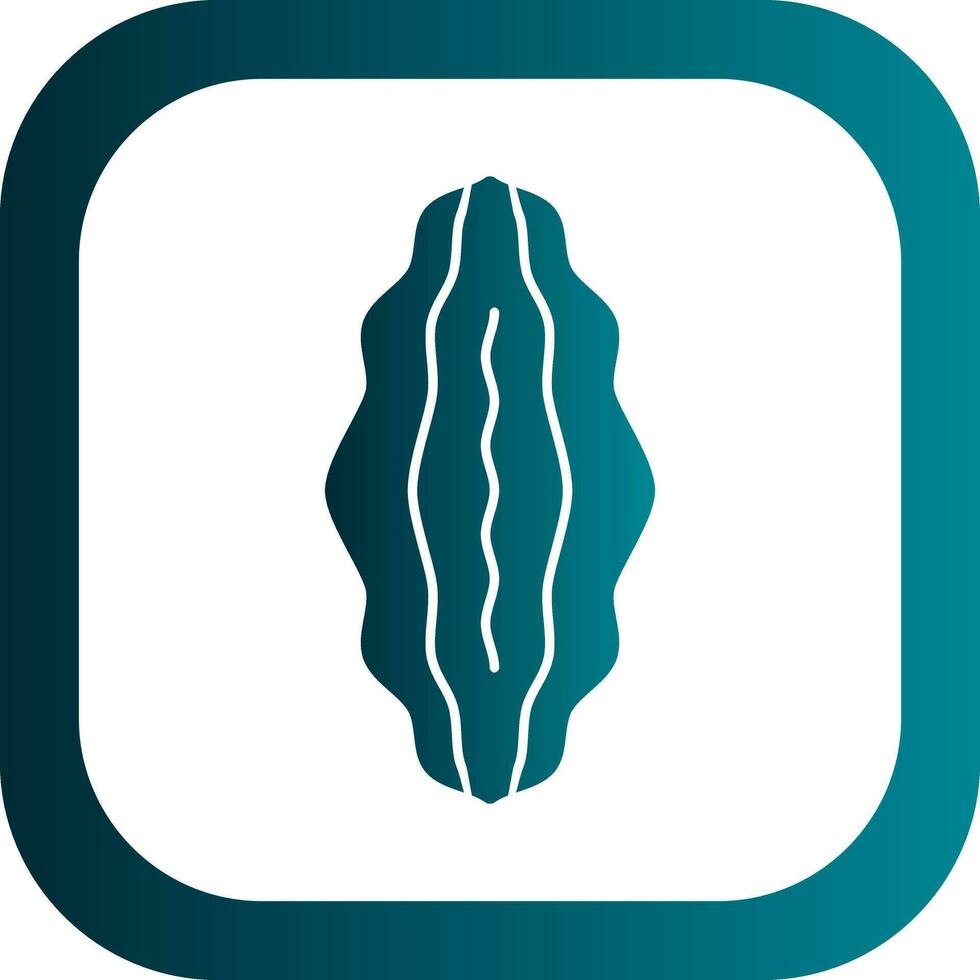 Bitter Melon Vector Icon Design
