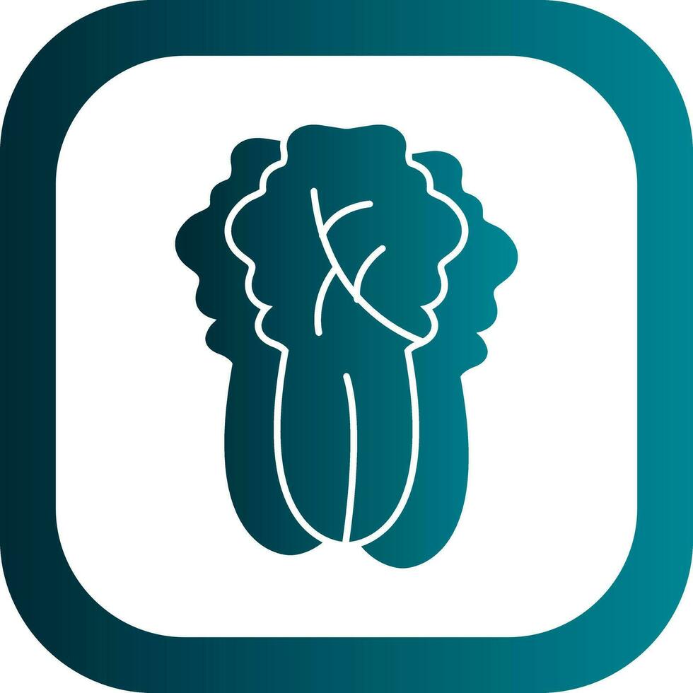 Napa Cabbage Vector Icon Design