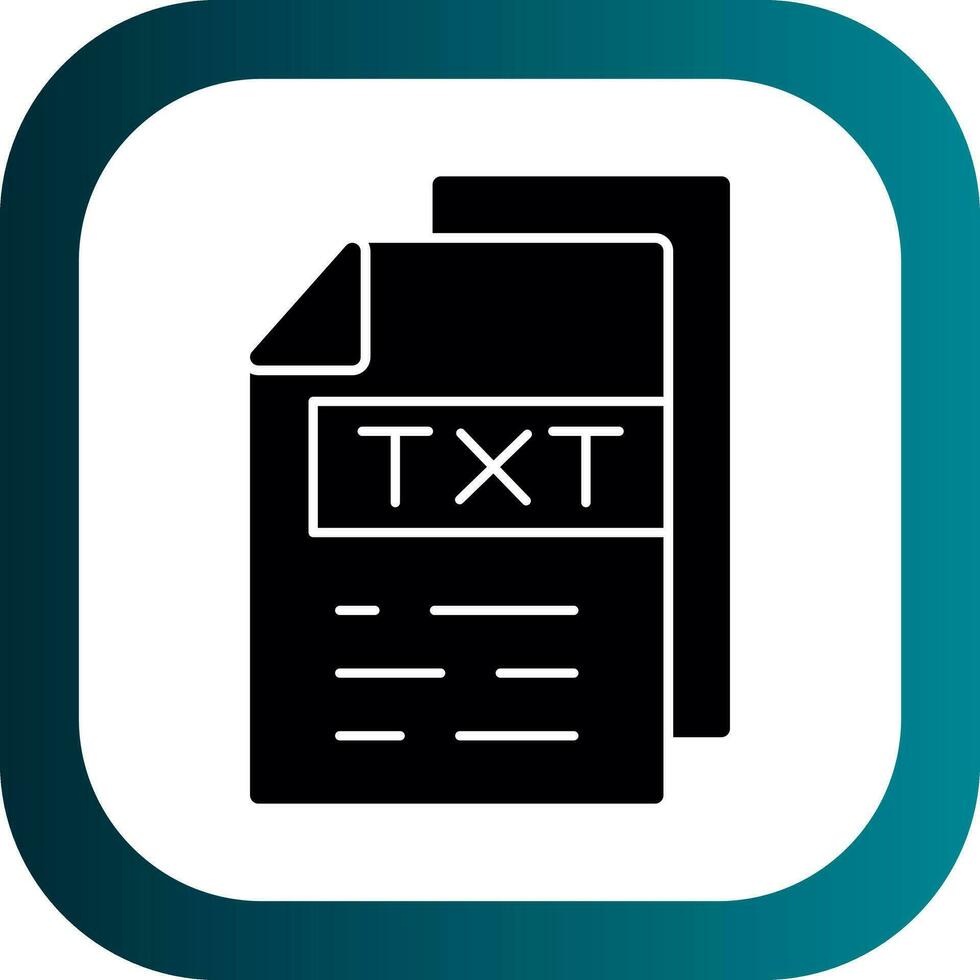 TXT vector icono diseño