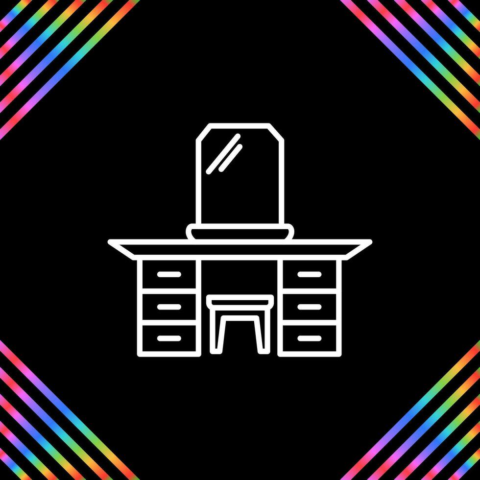 Dressing Table Vector Icon