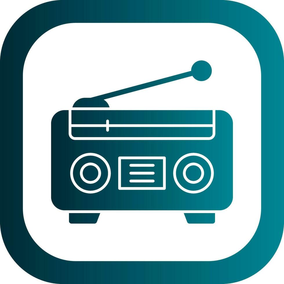 radio vector icono diseño