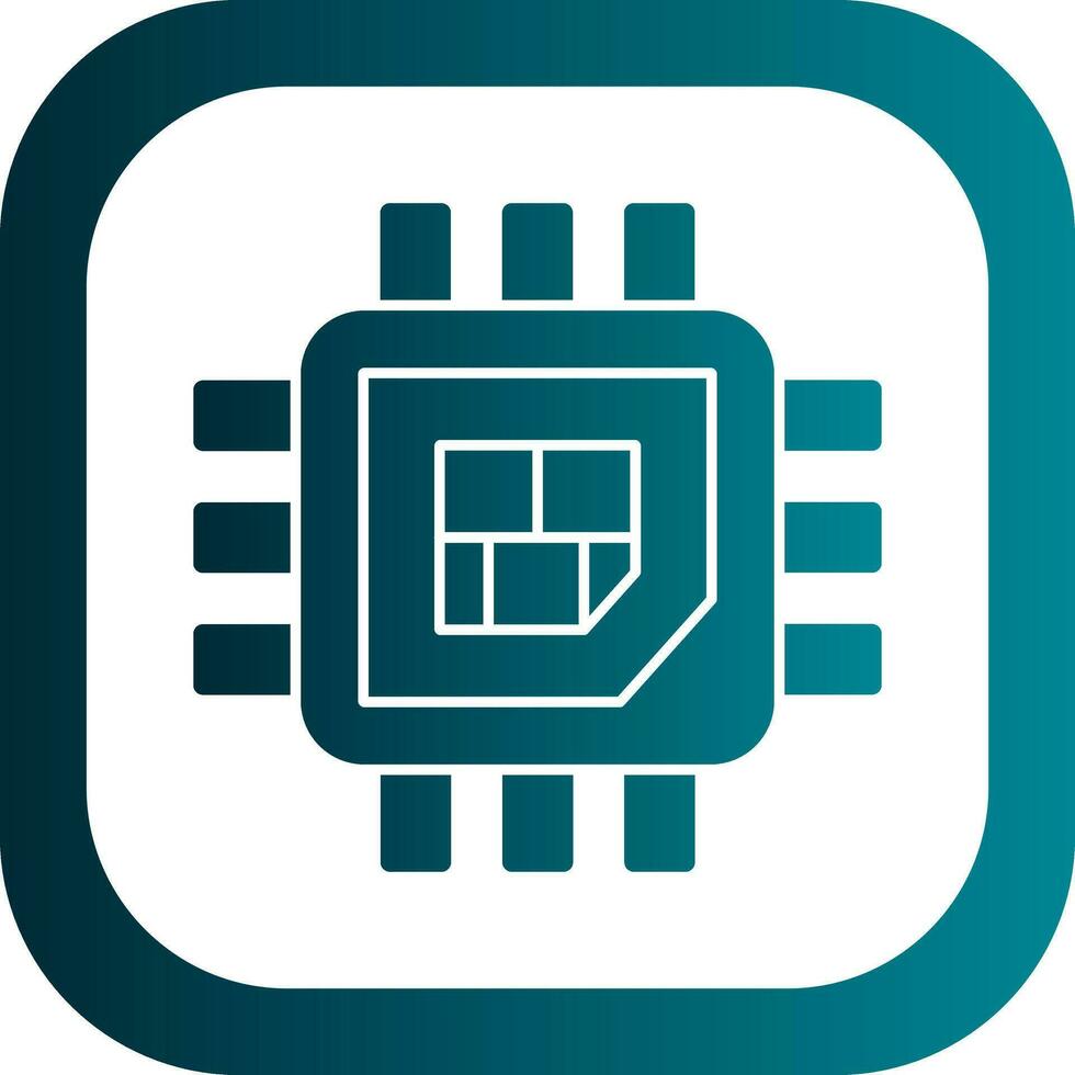 Processor  Vector Icon Design