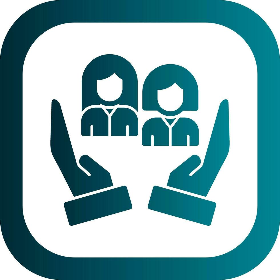 Social Worker Vector Icon Design