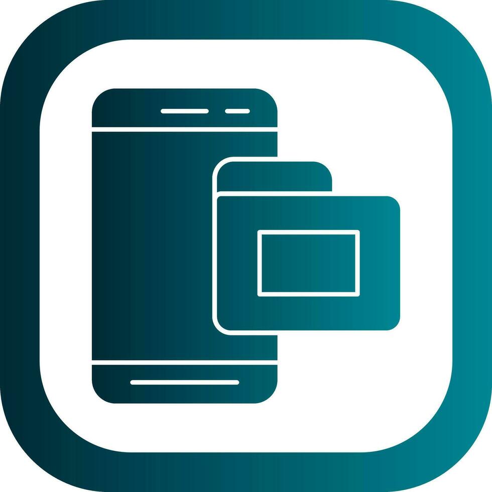 Mobile Folder  Vector Icon Design