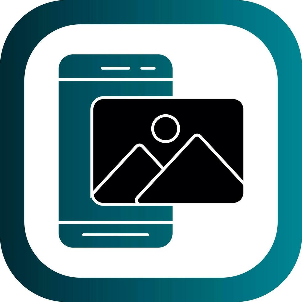 Mobile Photo  Vector Icon Design