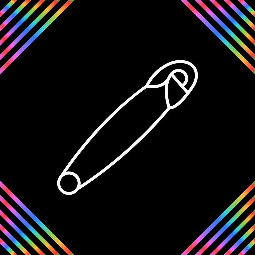 Safety Pin Vector Icon