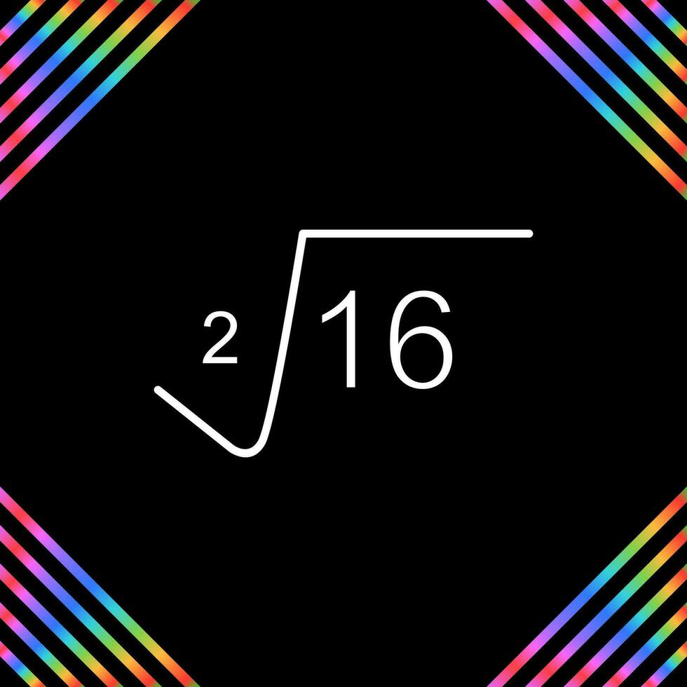 Square Root Vector Icon