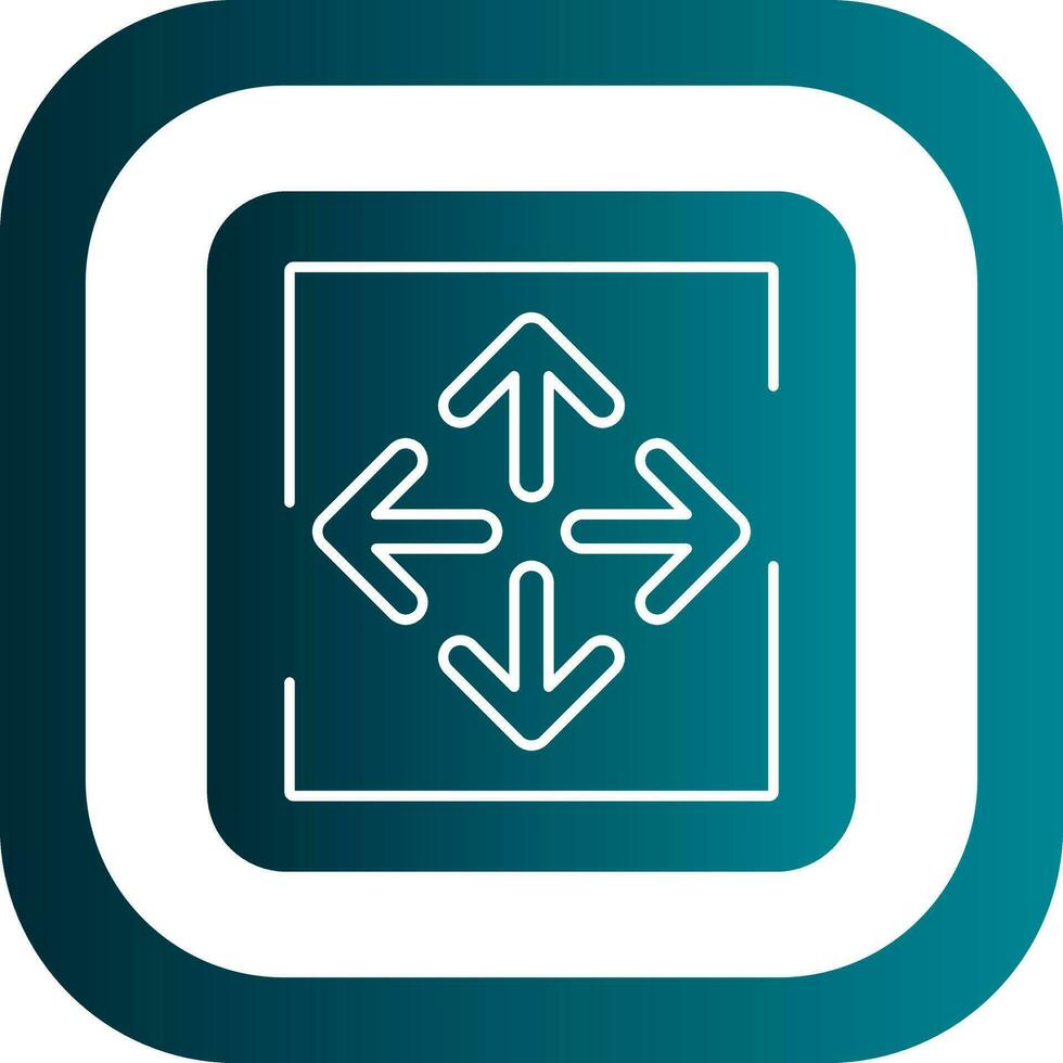 Expand Arrows Vector Icon Design