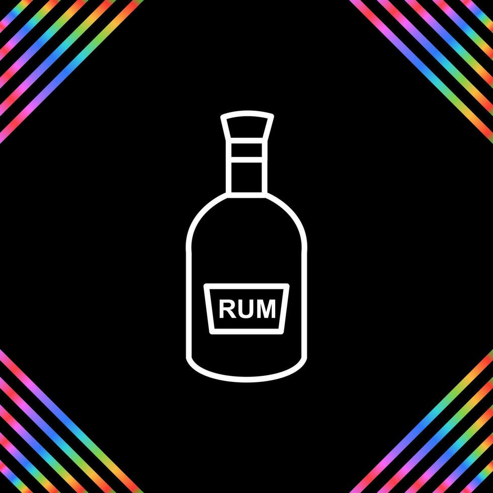 Bottle of Rum Vector Icon