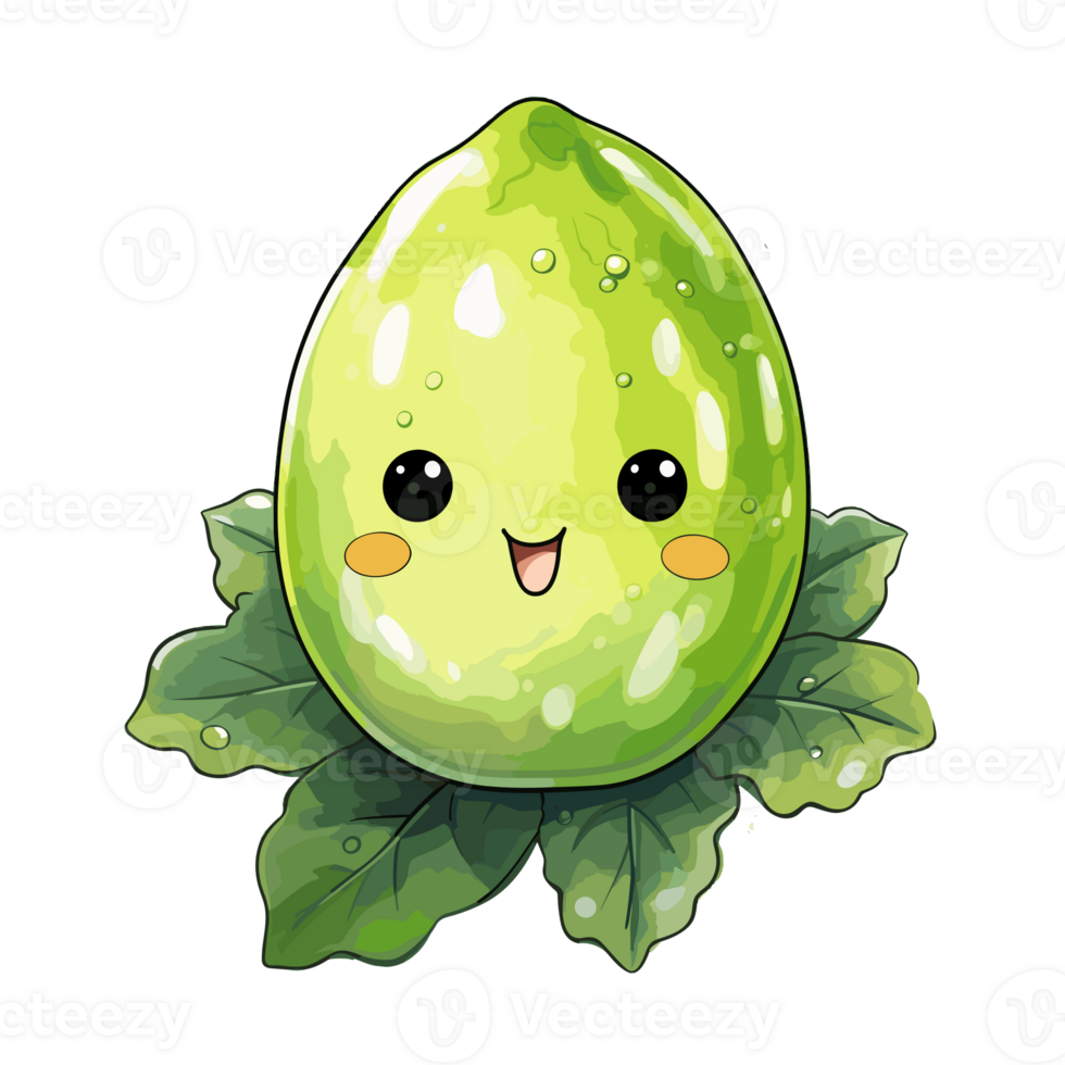Cucumber watercolor illustration, Vegetable isolated on transparent background, AI Generative png