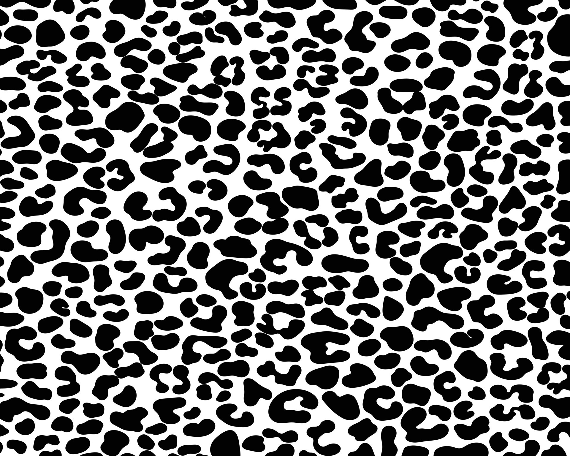 Leopard print seamless background pattern black Vector Image