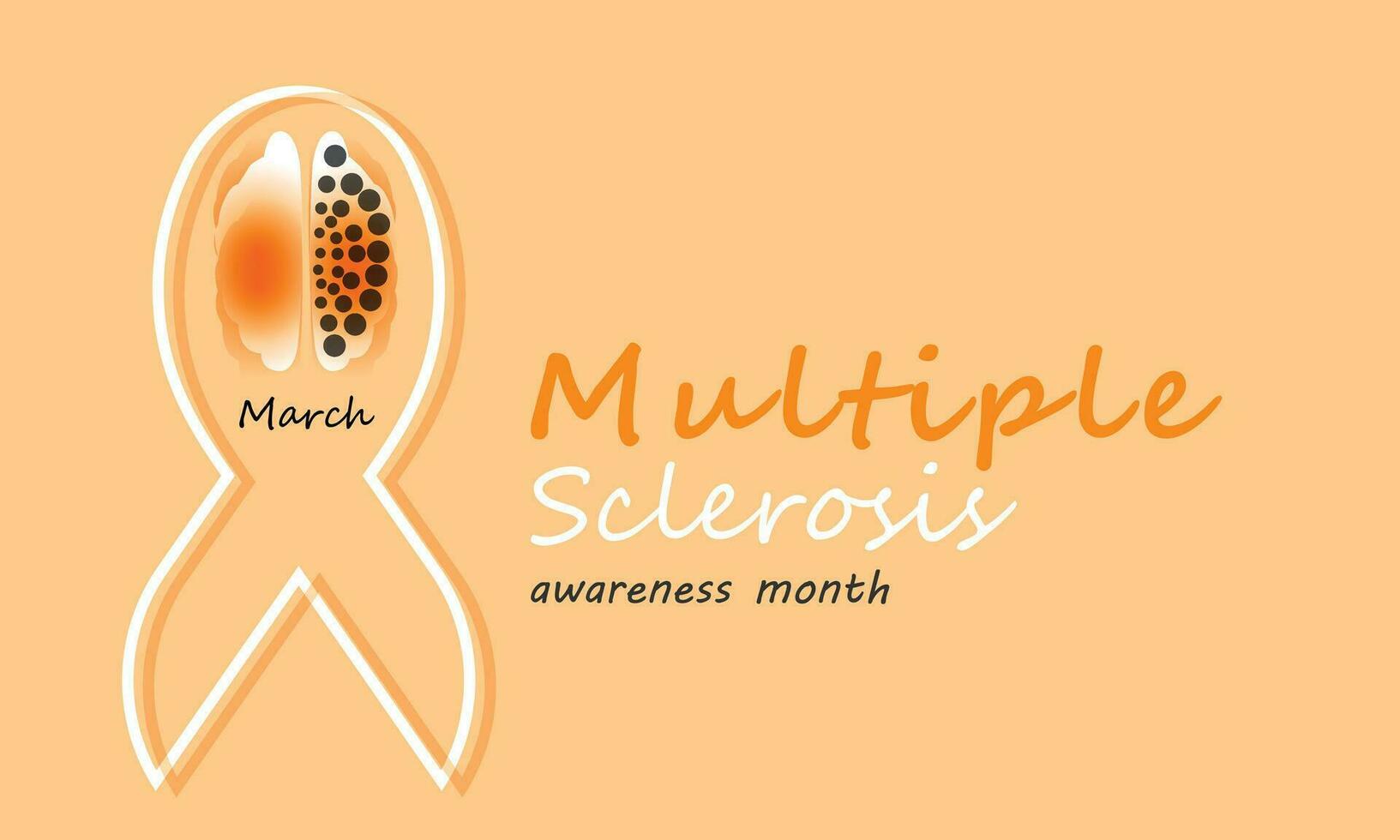 Multiple Sclerosis awareness month. background, banner, card, poster, template. Vector illustration.
