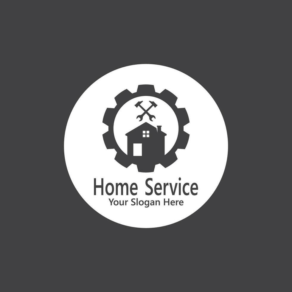 hogar Servicio construcción logo vector modelo