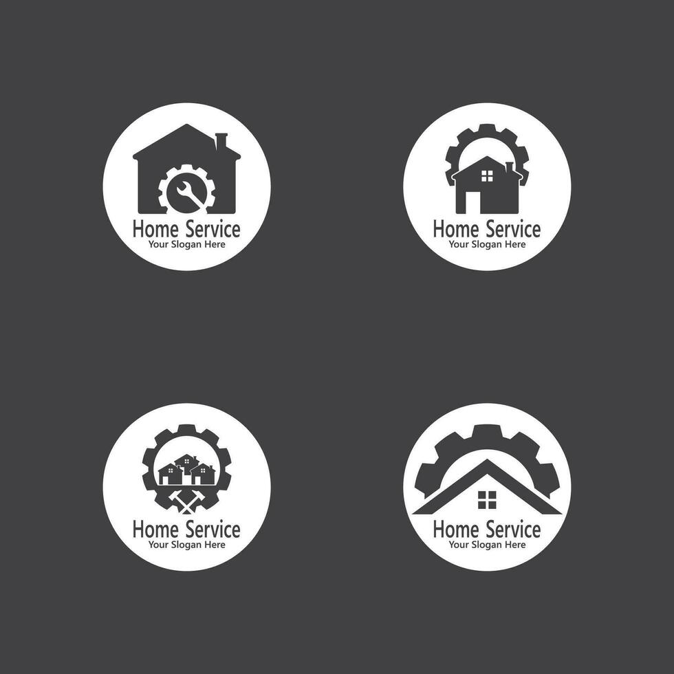 Home Service Construction logo Vector Template