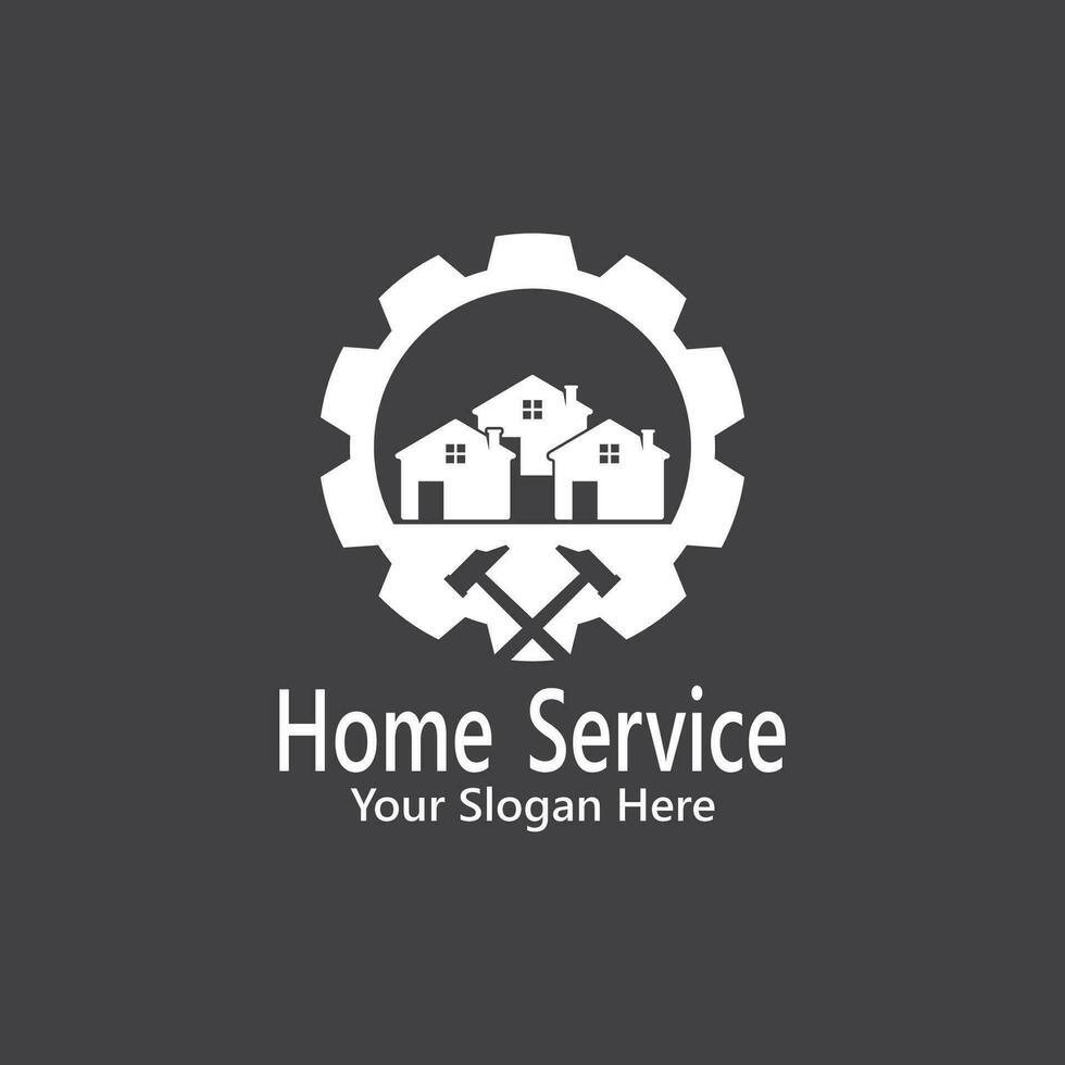 hogar Servicio construcción logo vector modelo