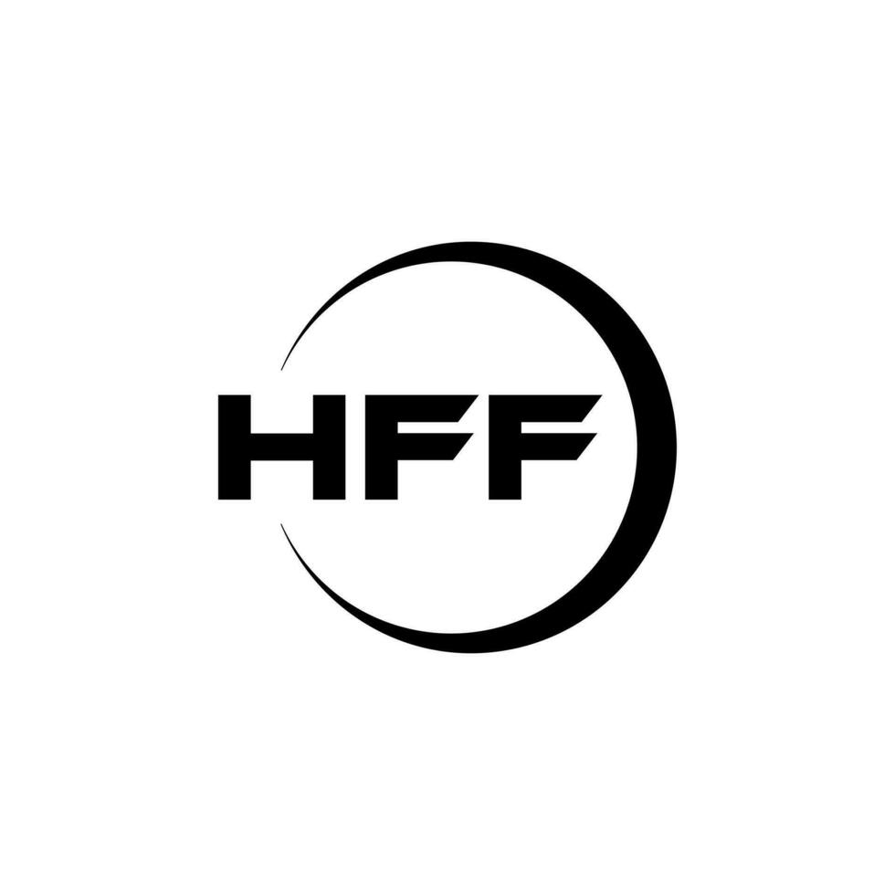 HFF Logo Design, Inspiration for a Unique Identity. Modern Elegance and Creative Design. Watermark Your Success with the Striking this Logo. vector