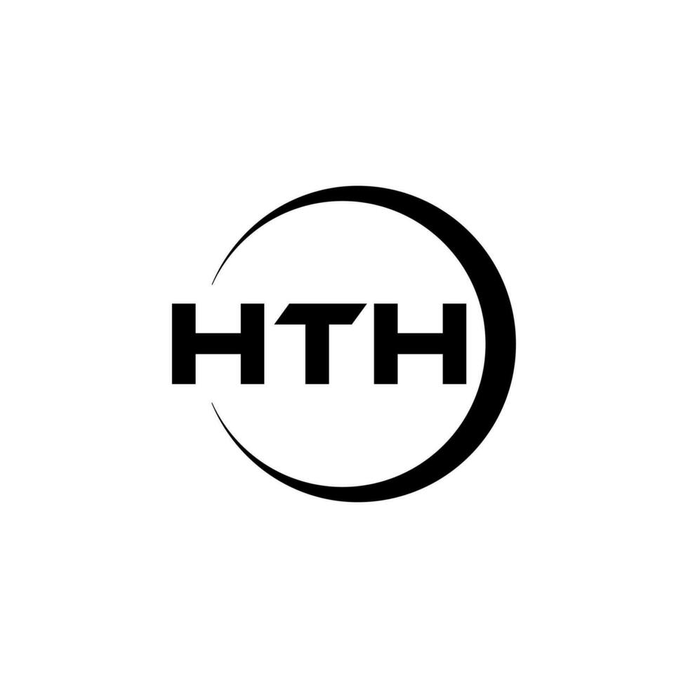 hth logo diseño, inspiración para un único identidad. moderno elegancia y creativo diseño. filigrana tu éxito con el sorprendentes esta logo. vector