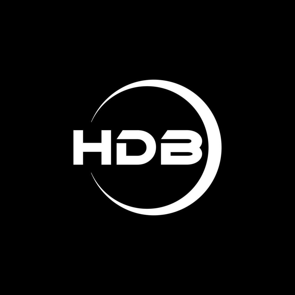 HDB Logo Design, Inspiration for a Unique Identity. Modern Elegance and Creative Design. Watermark Your Success with the Striking this Logo. vector