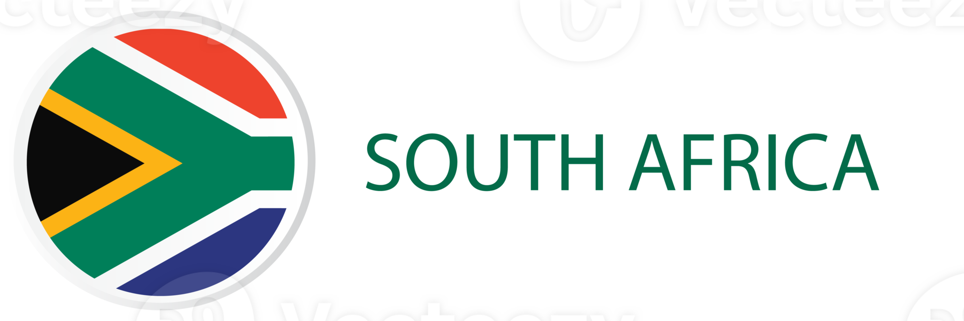 South Africa flag in button web. png