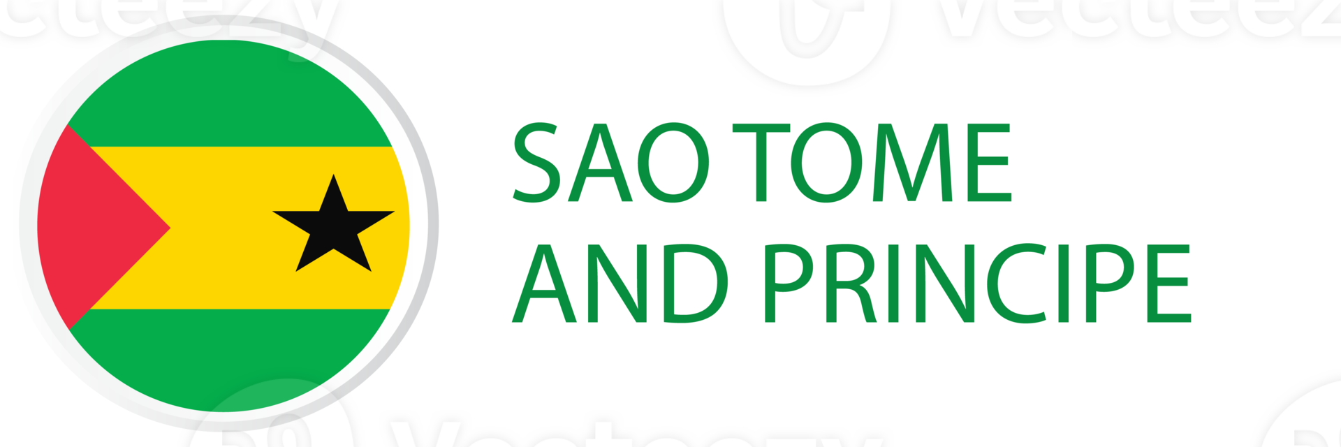 Sao Tome and Principe flag in button web. png