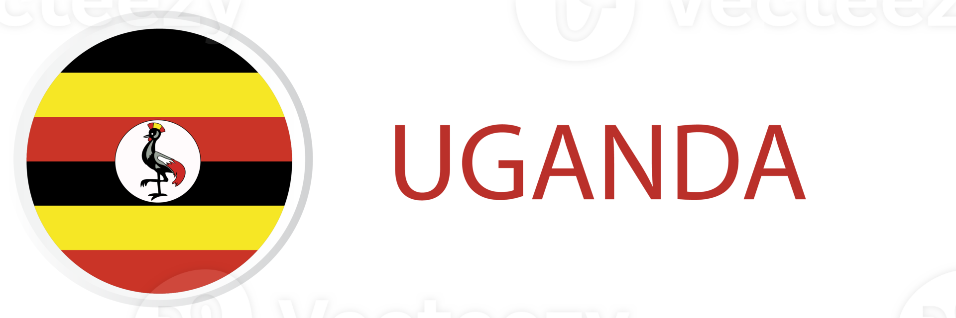 Uganda flag in button web. png