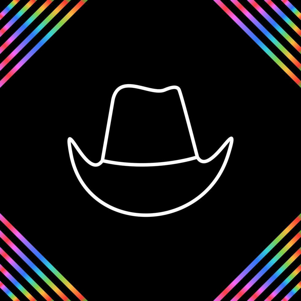 icono de vector de sombrero de vaquero