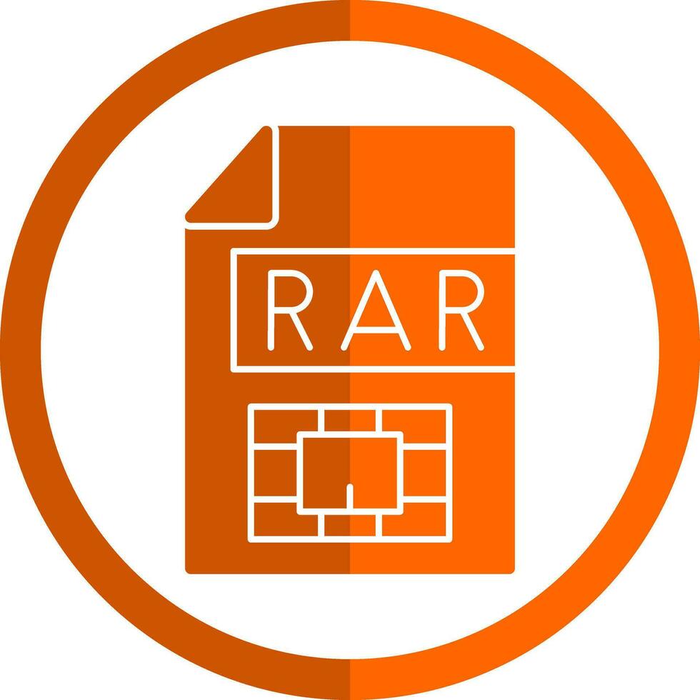 Rar  Vector Icon Design