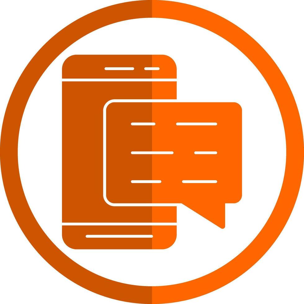 Mobile Chat  Vector Icon Design