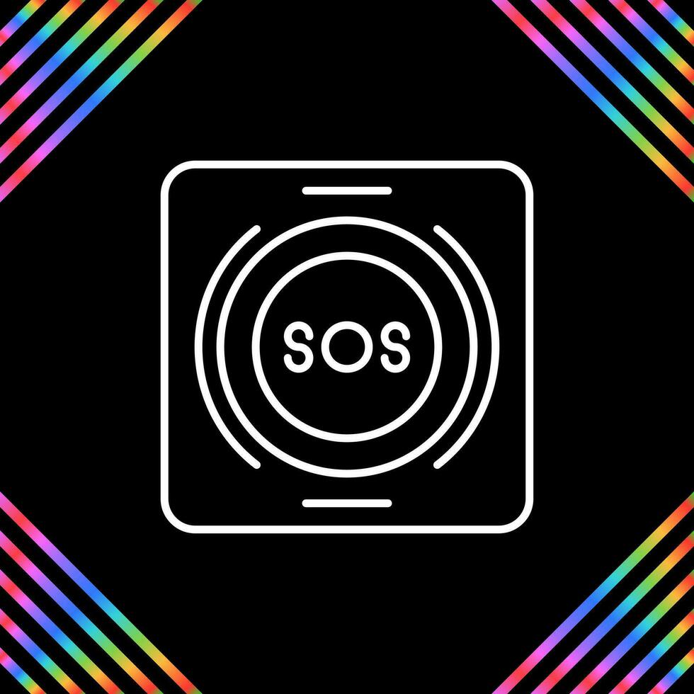 Emergency Button Vector Icon
