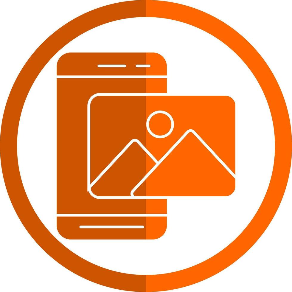 Mobile Photo  Vector Icon Design