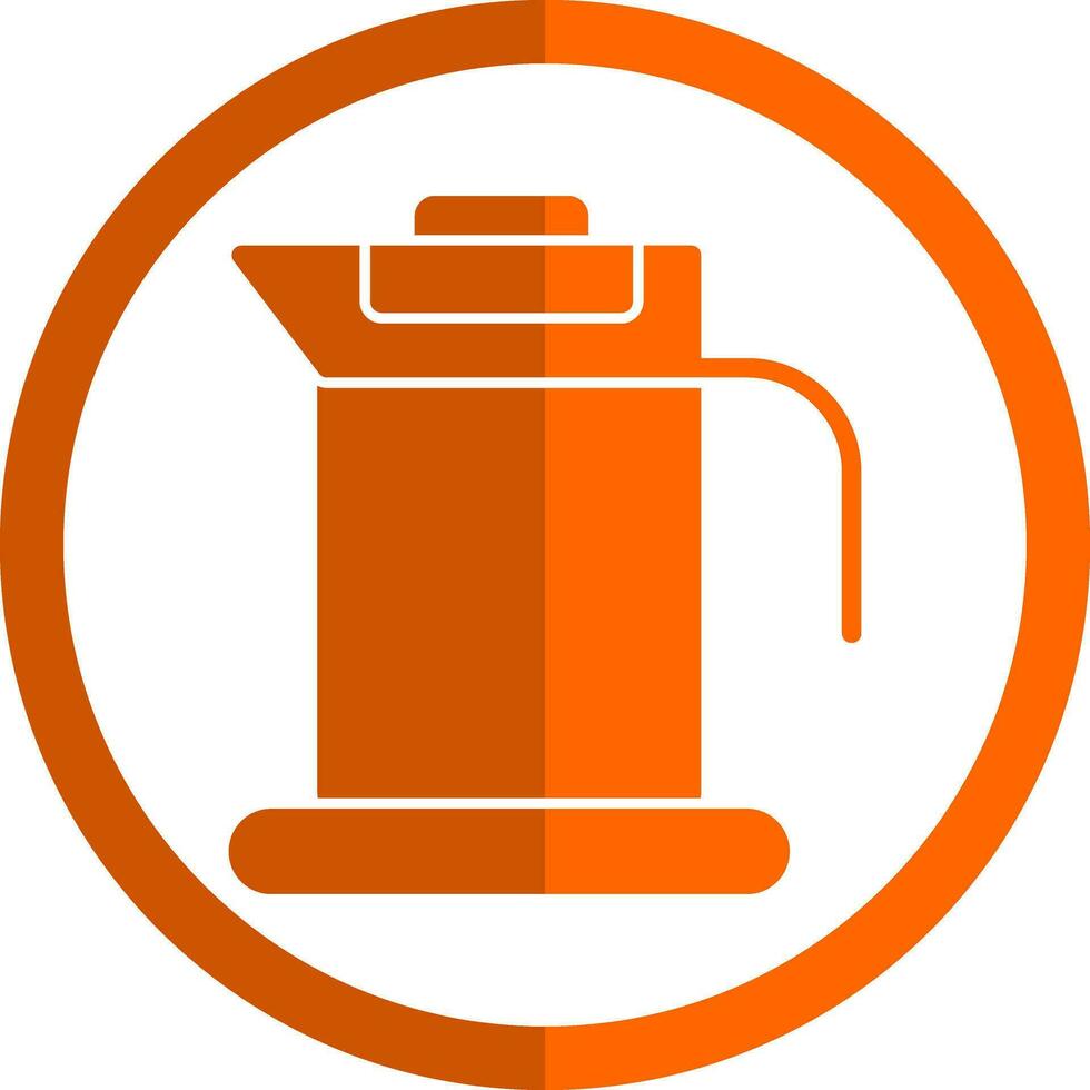 French Press Vector Icon Design