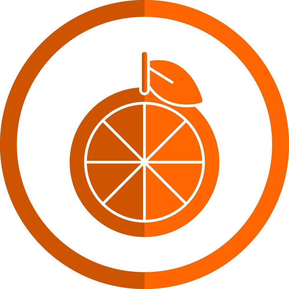 Mandarin Vector Icon Design