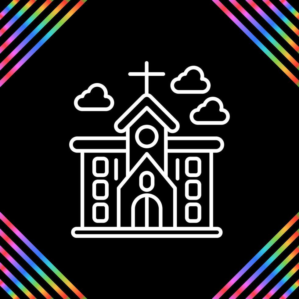 icono de vector de iglesia