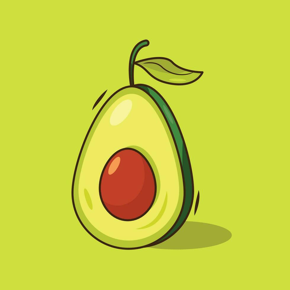 Illustration vector graphic of avocado health fruit