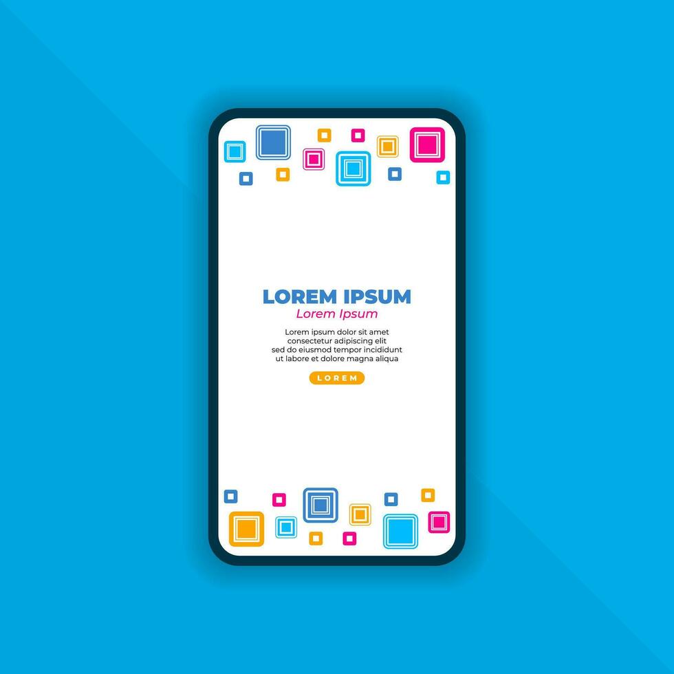 Abstract Background for Mobile Landing Page vector