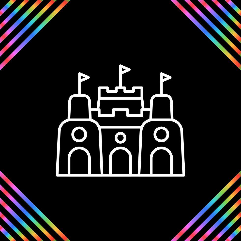 Sand Castle Vector Icon